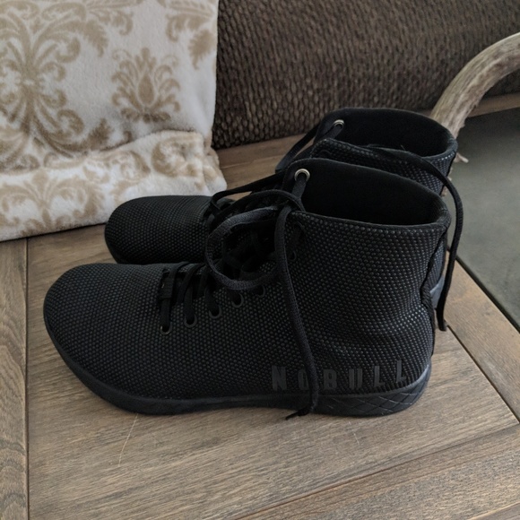 black high top trainers